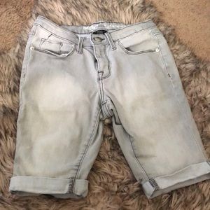 Gray denim Shorts